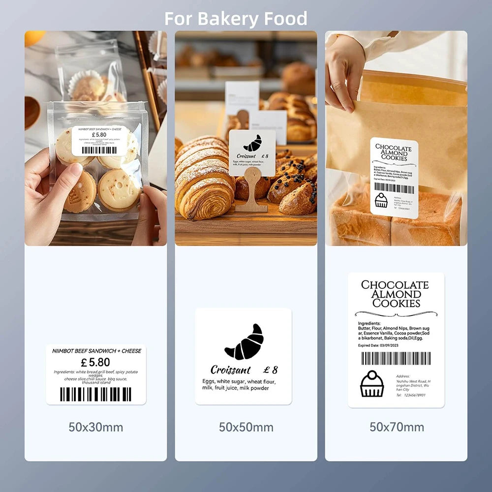 Wireless Thermal Label Maker Printer – 20–50 mm Width