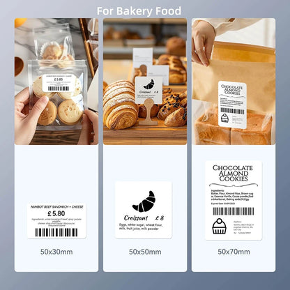 Wireless Thermal Label Maker Printer – 20–50 mm Width