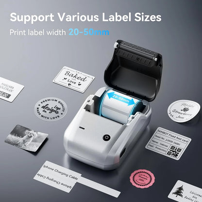 Wireless Thermal Label Maker Printer – 20–50 mm Width